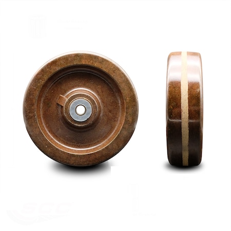 Service Caster SCC - 8" High Temp Phenolic Wheel Only w/Roller Bearing- 1/2" Bore-1400 lbs Cpty SCC-PHRHT820